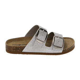 Zapatillas platiadas laminada