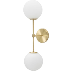 LAMPADA DA MURO GLAMY DOPPIA CM 15x21x55