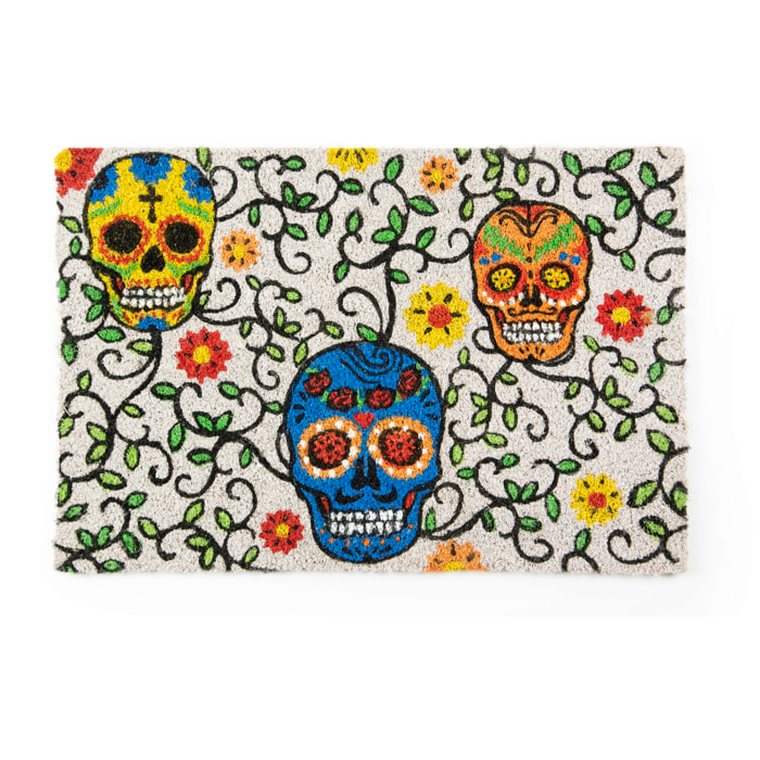 Zerbino 60x40 Excelsa – Calavera, Fibra di Cocco Multicolore