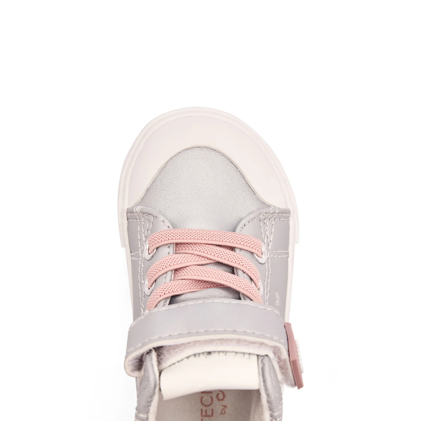 Sneakers alte per neonati con stampa a cuore e design rispettoso