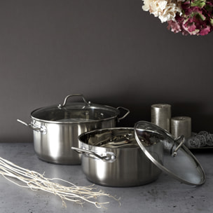 Faitout Avec Couvercle En Verre 24cm