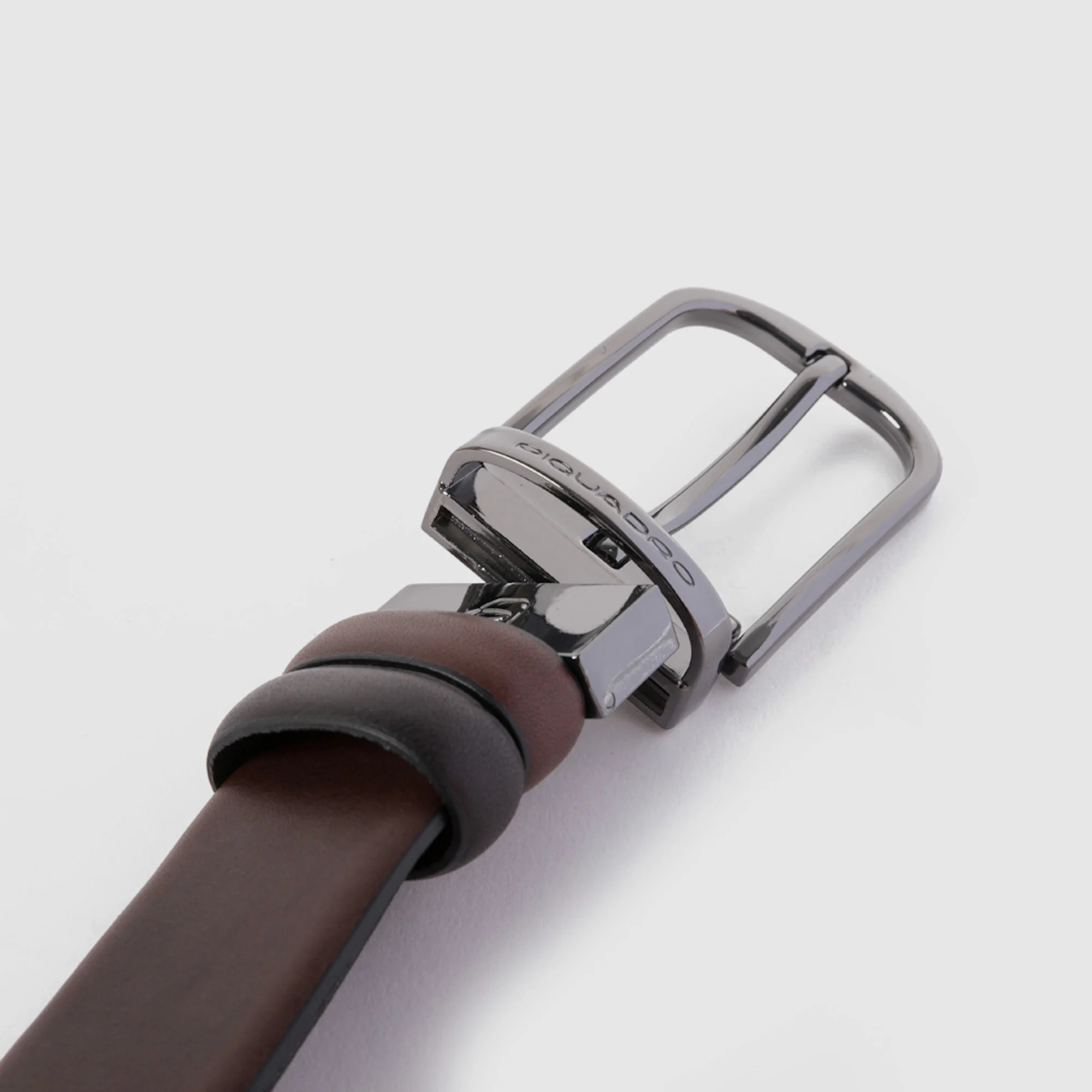 Piquadro Cintura in pelle con fibbia ad ardiglione