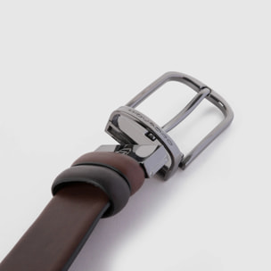 Piquadro Cintura in pelle con fibbia ad ardiglione