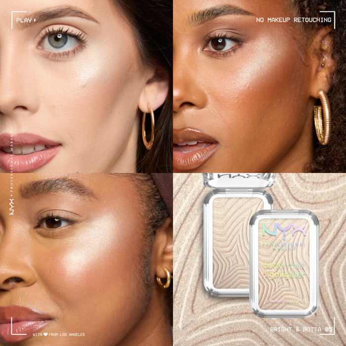 NYX Professional Makeup Buttermelt Highlighter BRIGHT AND BUTTA