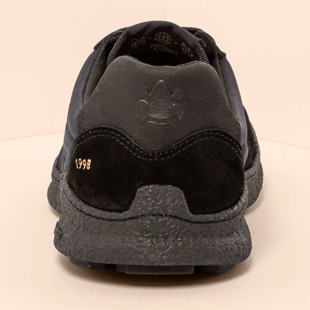 Zapatos N5435A MULTI MATERIAL TOTAL BLACK/OROEL color Total black