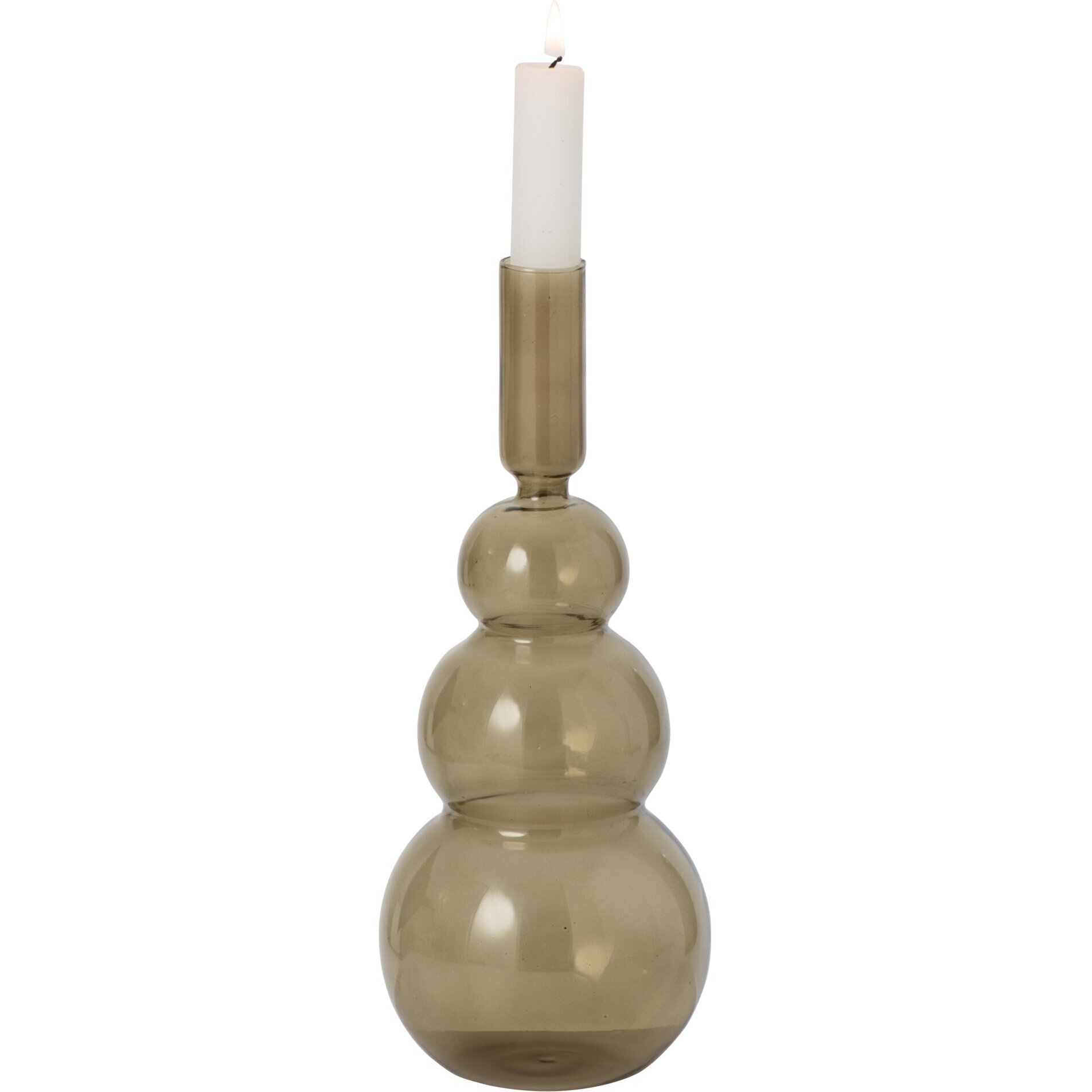 J-Line vase bulles - verre - vert olive