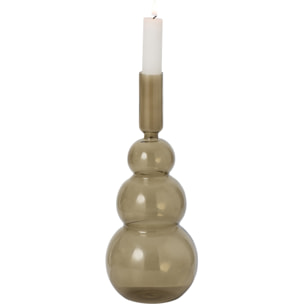 J-Line vase bulles - verre - vert olive