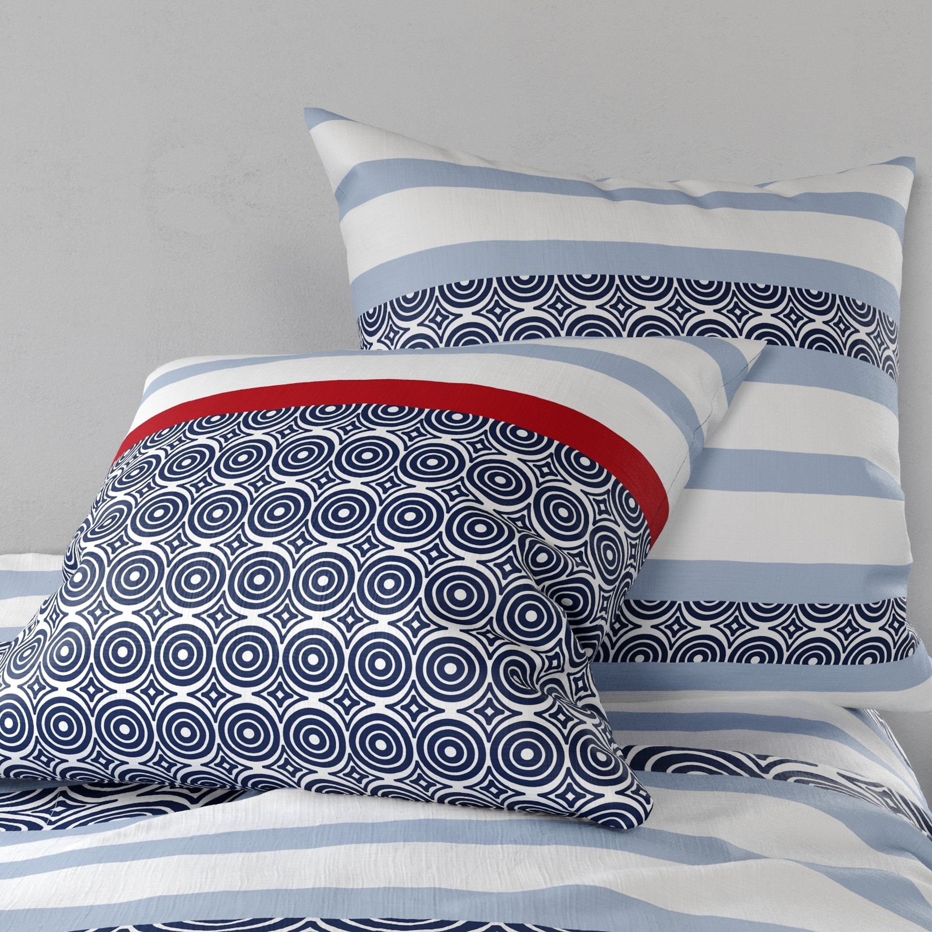 Parure Housse De Couette 3pcs 100% coton 57fils Santorini
