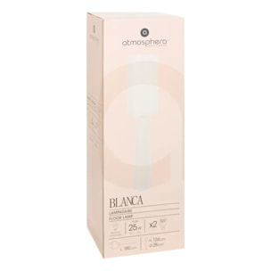 Lampadaire Blanca beige lin H124cm