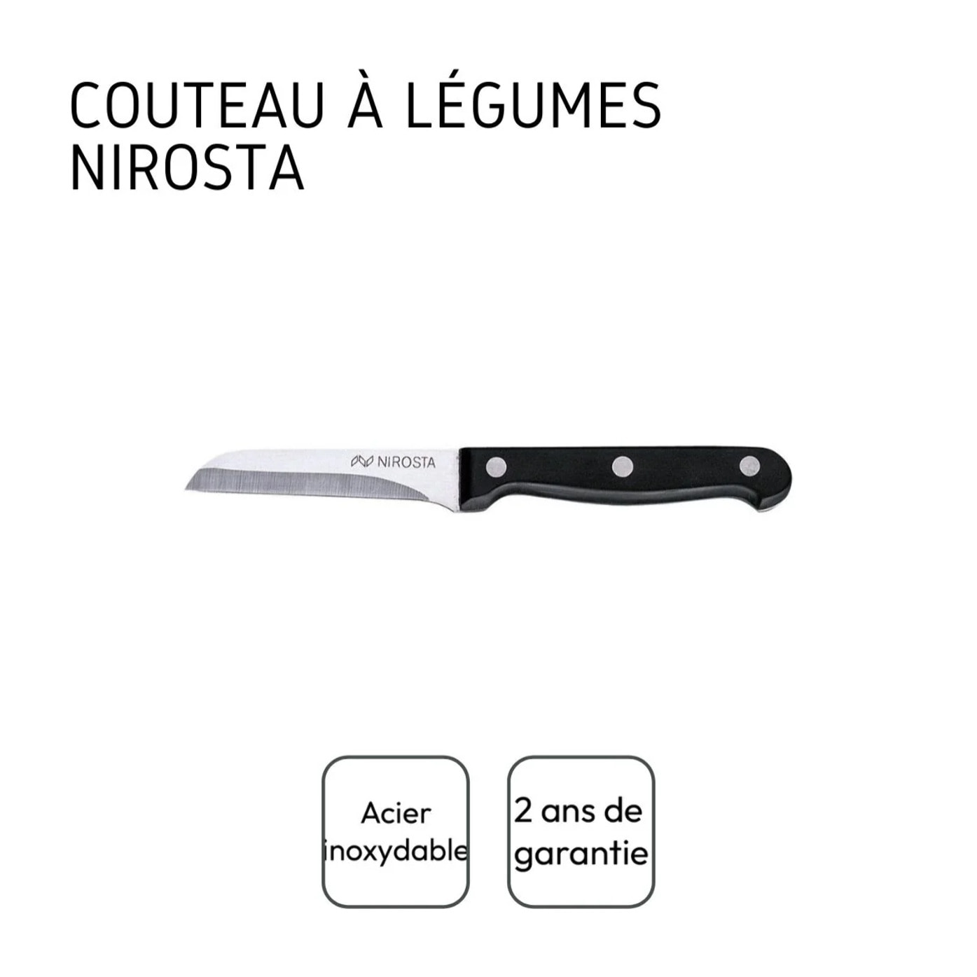 Couteau à légumes 18 cm Nirosta Mega