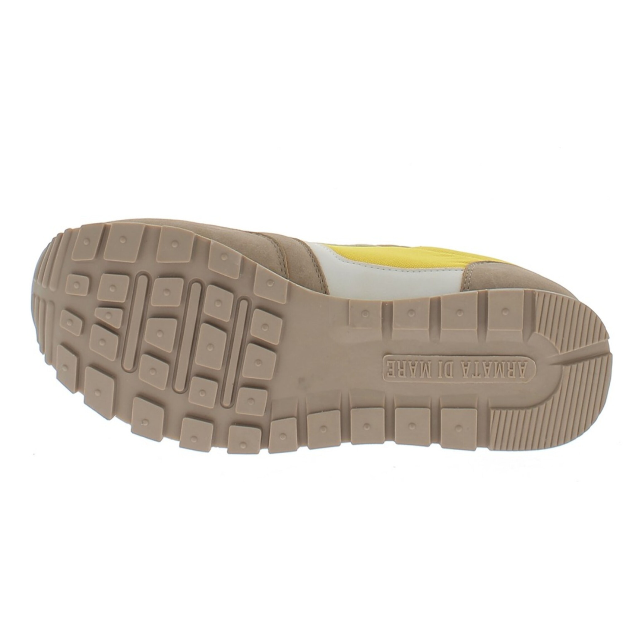Armata di Mare Scarpe Uomo Sneakers Vintage Running con Soletta Rimovibile in Memory Foam AMU S25N761 Beige Yellow