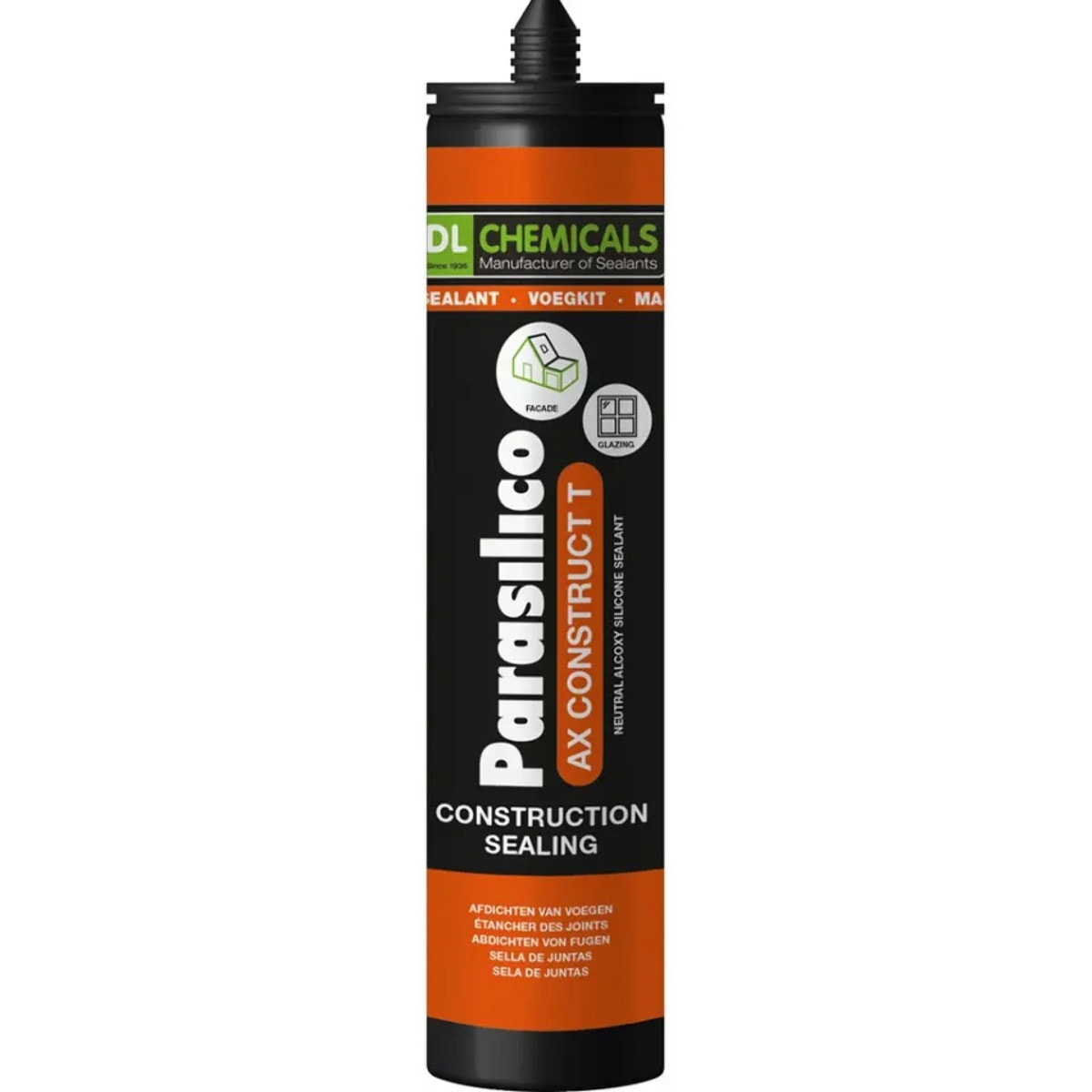 Silicone Parasilico AX Construct transparent 300ml - DL CHIMICALS - 107391