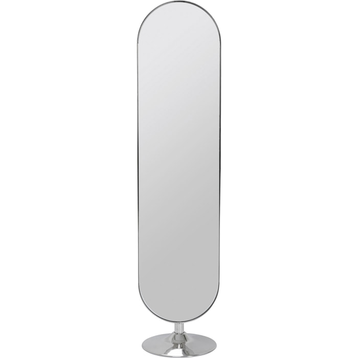 Miroir sur pied Curve chrome 170x40cm Kare Design