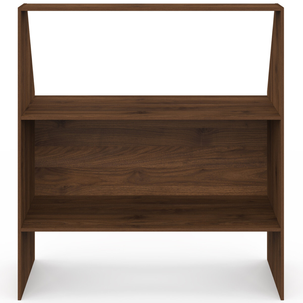 Etagère de rangement sous pente Jeanne effet noyer