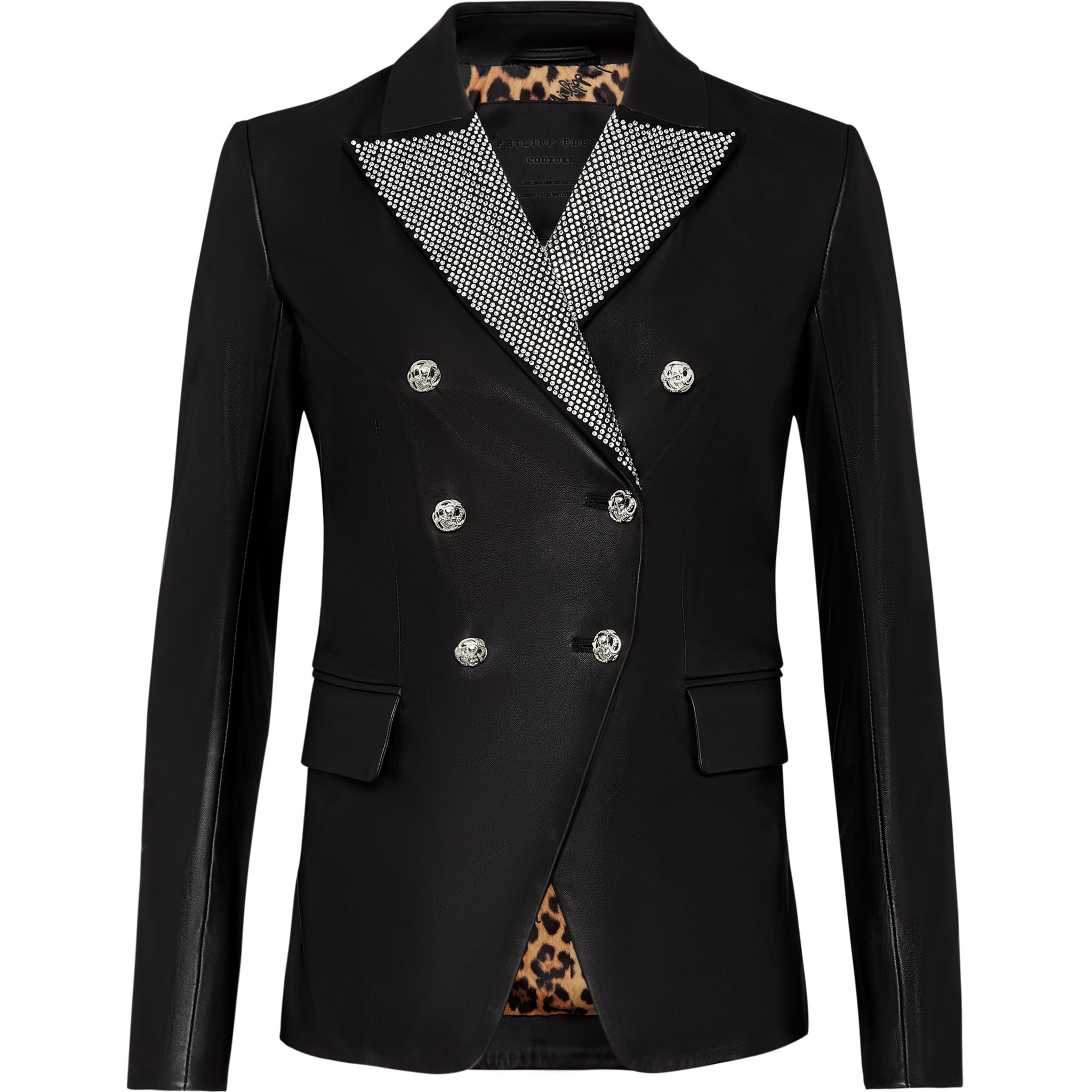 PHILIPP PLEIN Leather Blazer