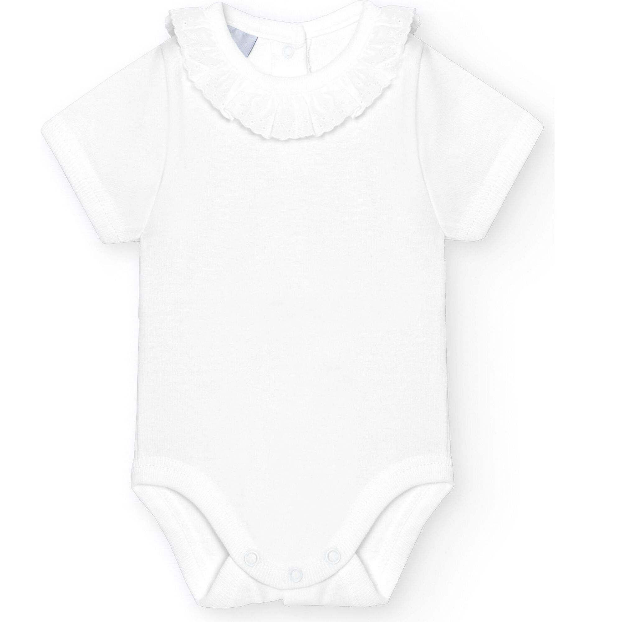 Body bebé manga corta cuello batista