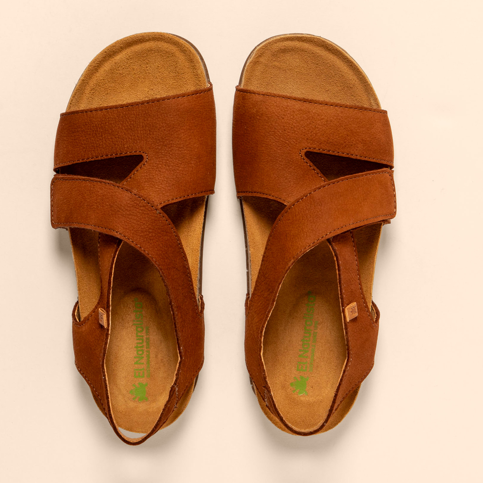 Sandalias N5799 NOBUCK LAVADO CUERO / BALANCE color Cuero