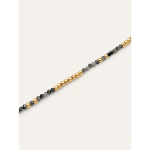 Bracciale Notte Acciao Placcato Oro