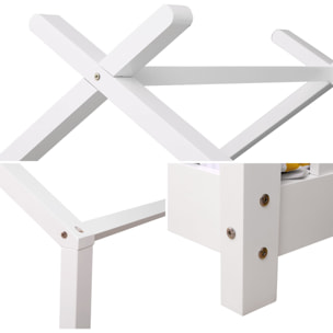 Lit cabane pour enfant 190x90cm blanc GASPARD