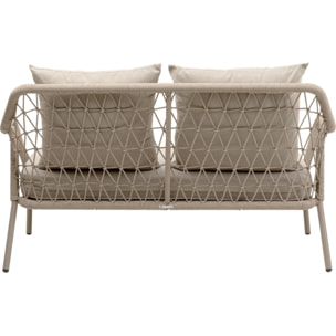 Canapé de jardin Milos 2 places beige Kare Design