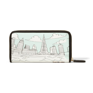 Portafoglio  da donna In Poliestere e Poliuretano Prodotto artigianale 18,5x10,5x3 cm