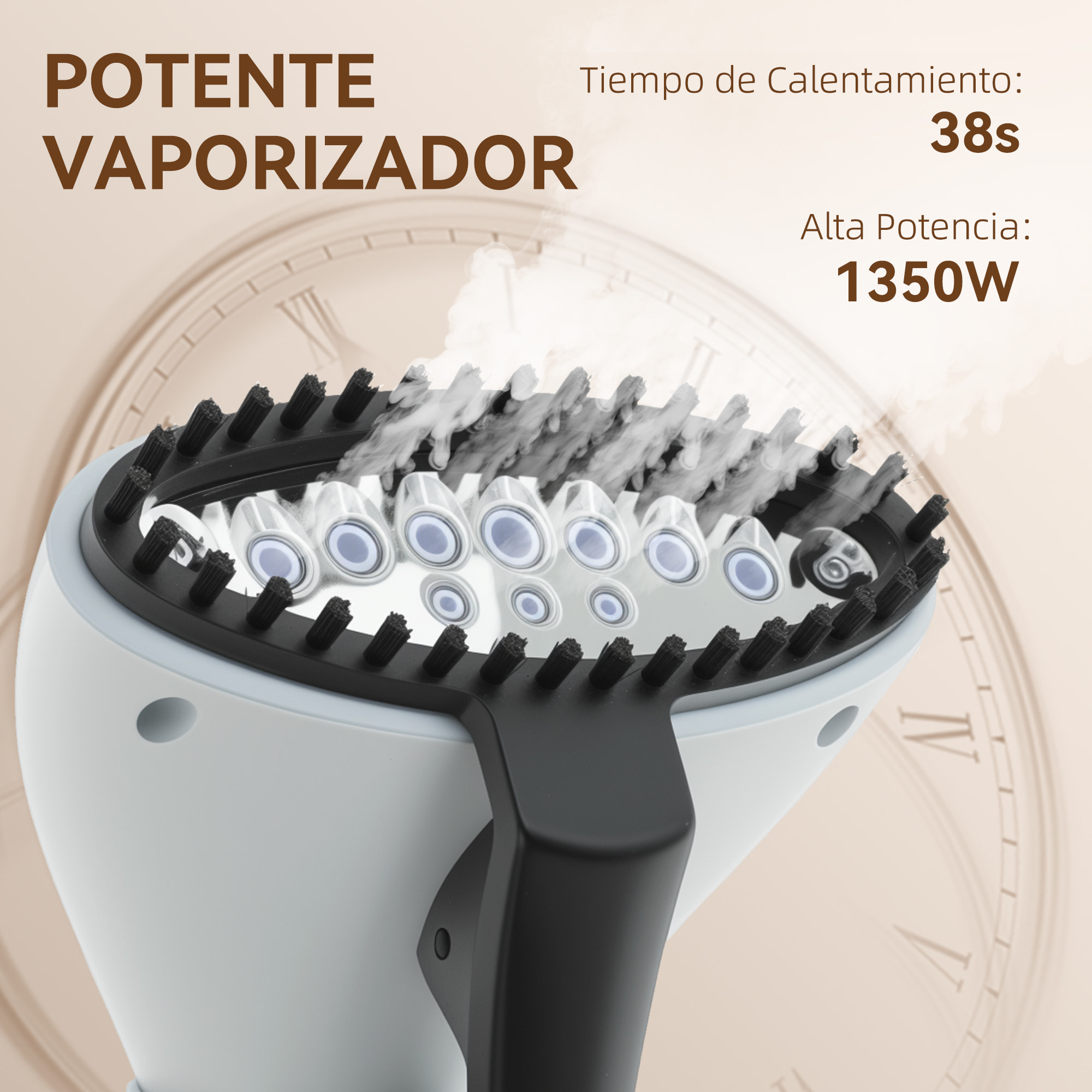 Plancha Vertical Vapor 1950W, Depósito de 2â‚¬Â¯L, 32g/min, Plancha de Vapor Vertical con Barra Telescópica, Listo en 38s,Colgador de Ropa, Centro de Planchado para Hogar Oficina, Amarillo