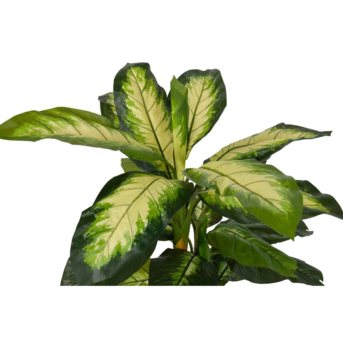 Planta Artificial Dieffenbachia Dotied Con Maceta 55x55x130 Cm