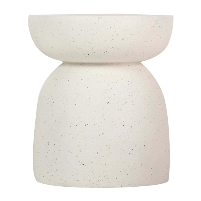 Mesa Auxiliar Taburete Blanco Sedit 40x40x45 Cm