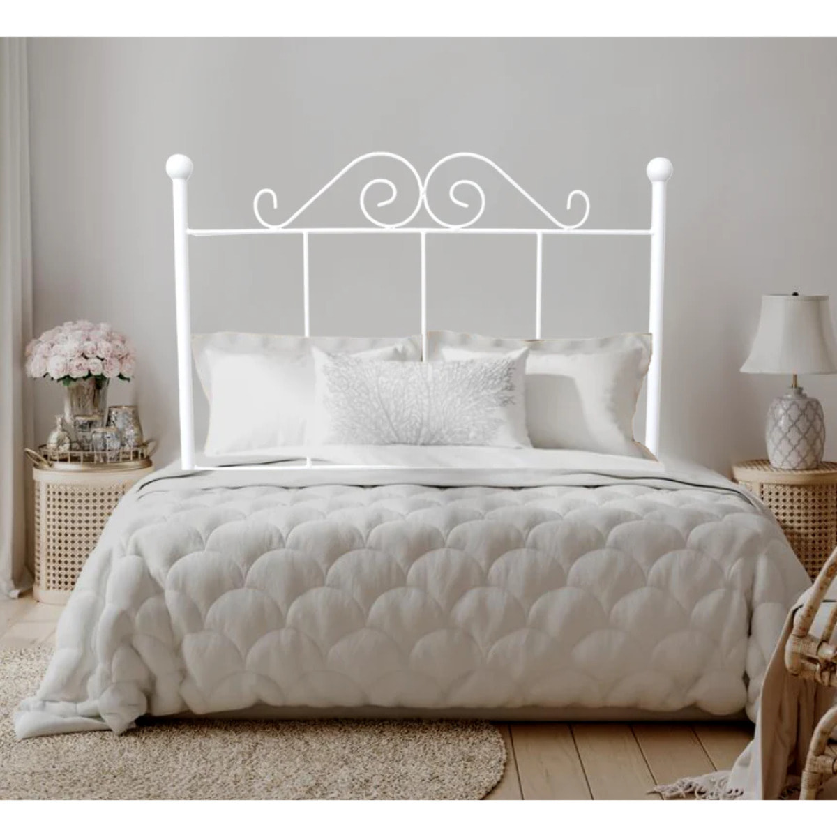 Cabecero Forja Palacio Blanco 90