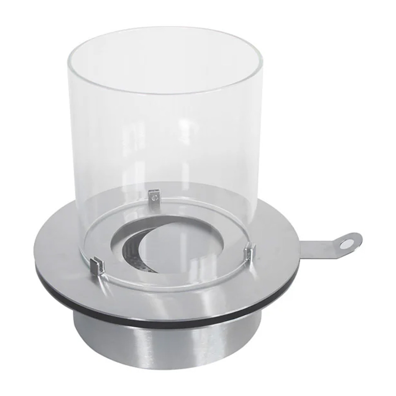 Bruciatore a bioetanolo per camino 3 L, in acciaio inox e vetro temperato Ø35 cm