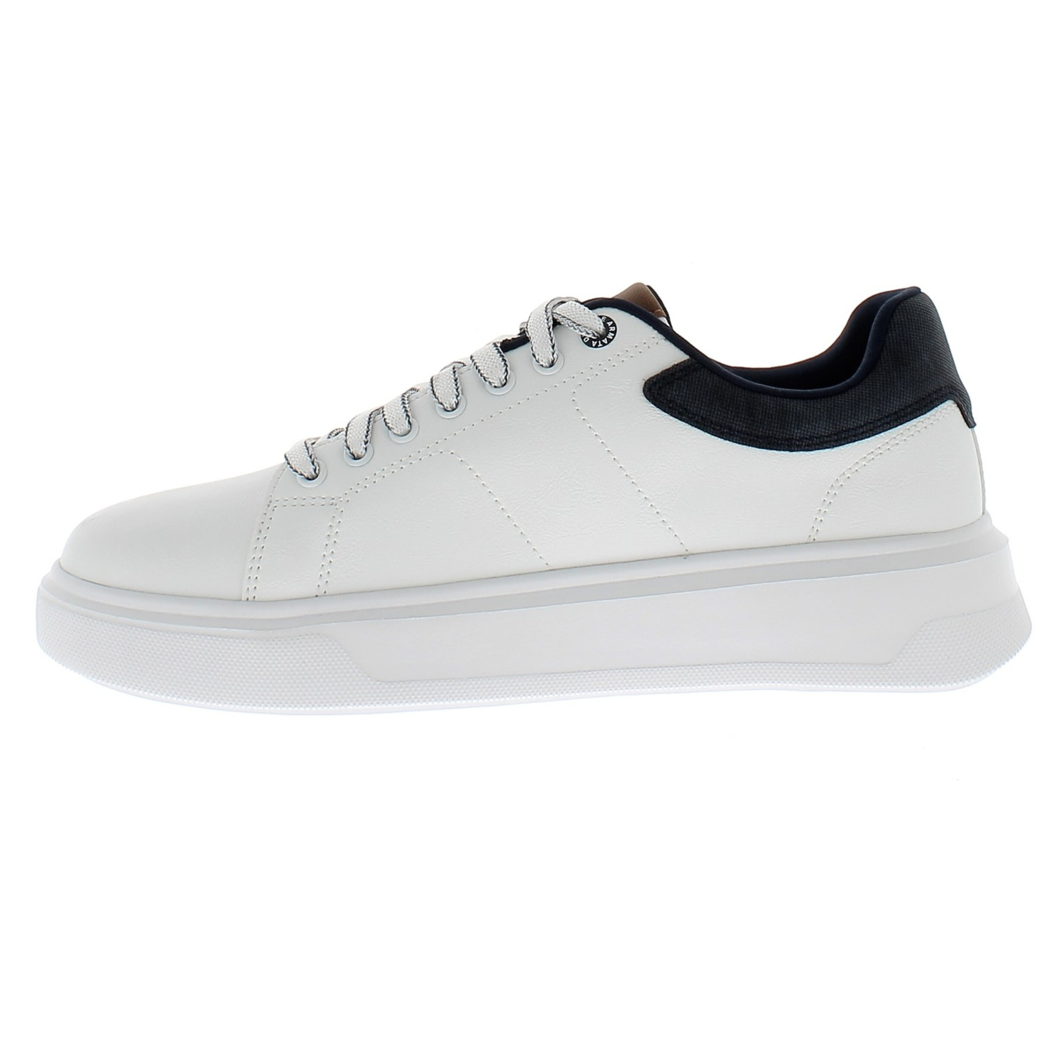 Armata di Mare Scarpe Uomo Court Maxi Sneakers Casual con Soletta Rimovibile in Memory Foam AMU 2M842 Off White