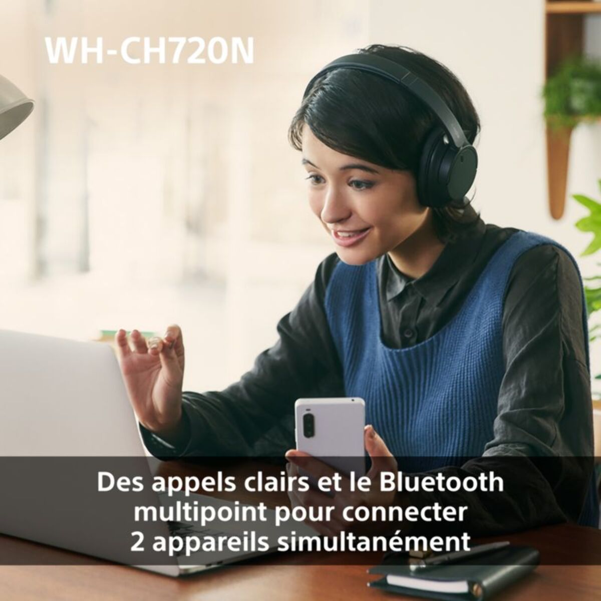 Casque SONY WH-CH720N Rose