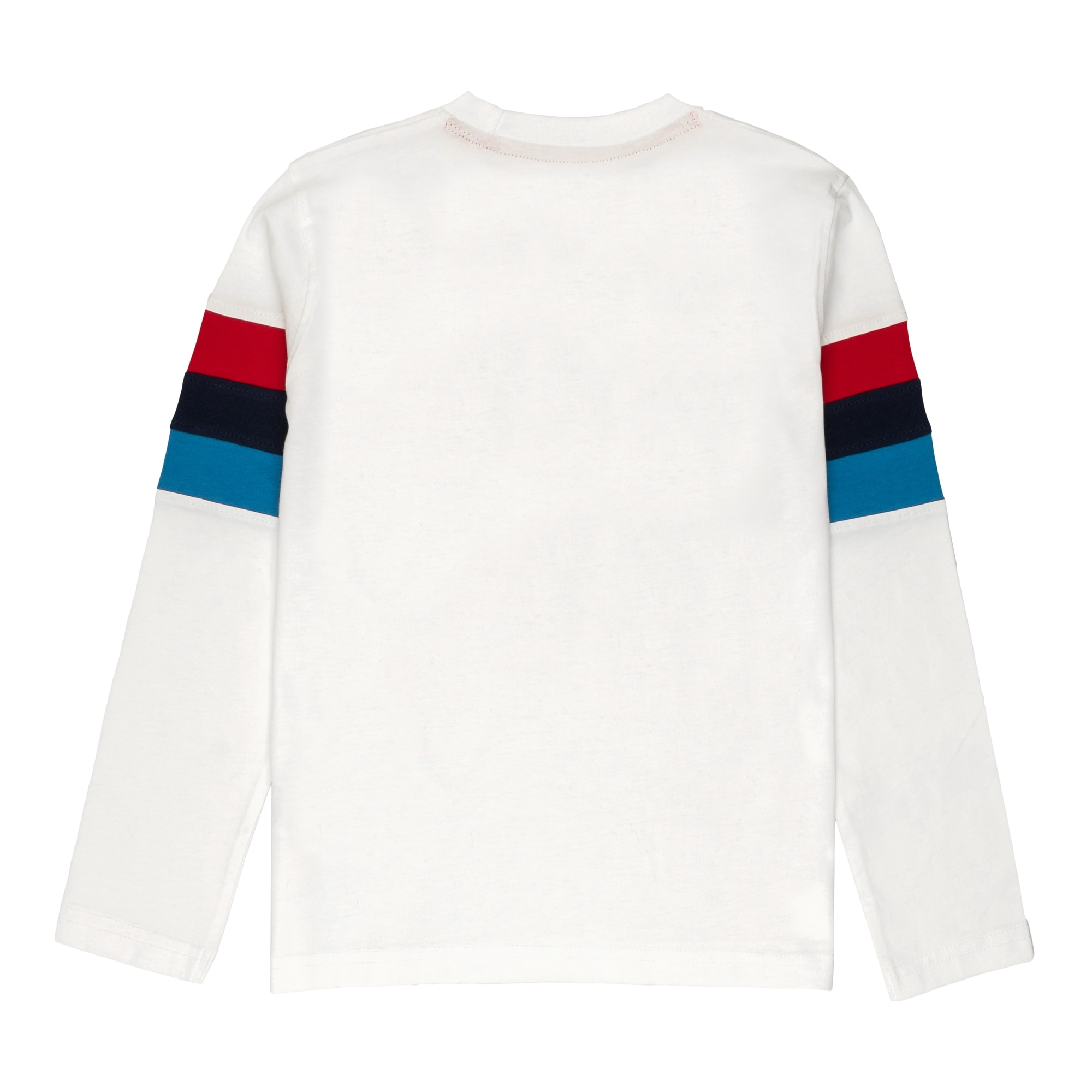 T-shirt manica lunga con ricamo logo Polo Club St Martin Bianco