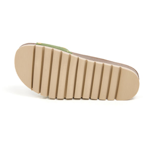 Sandalia Plataforma Verde Mujer BILLOWY VERDE