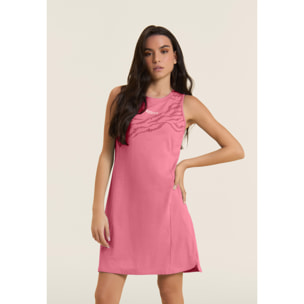 Abito con Motivo Grafico e Dettaglio Cut-Out