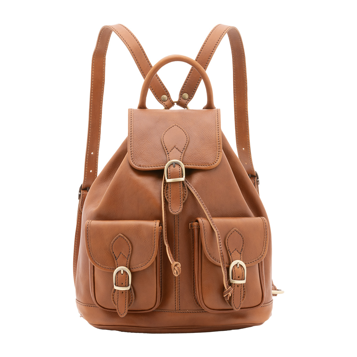 Zaino  unisex In Vera pelle Made in Italy 31x35x13 cm