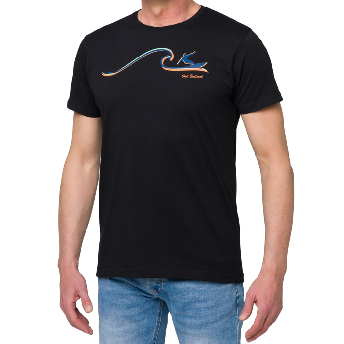 Camiseta de algodón 150 gr Hot Buttered TAMAHEE Negro