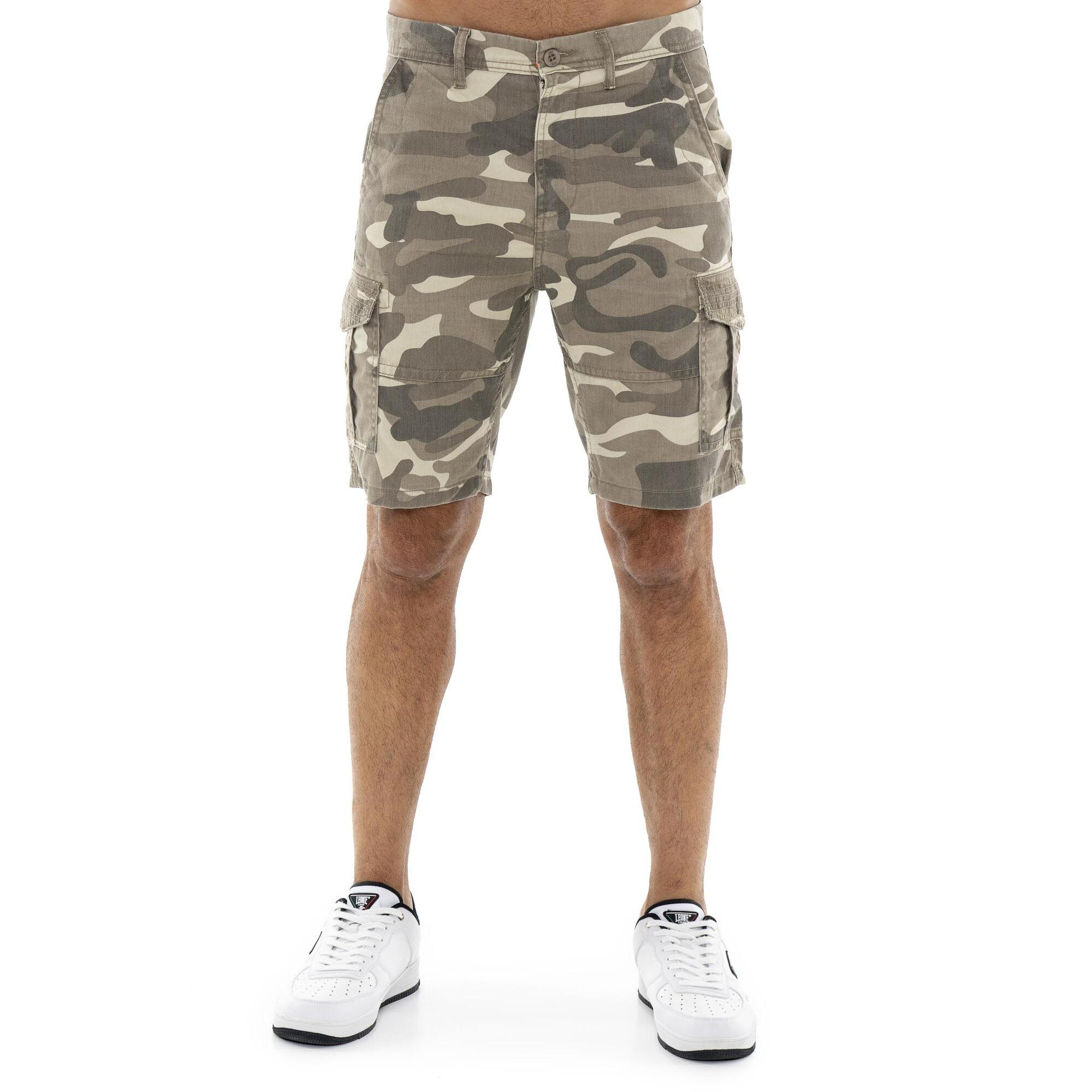 Shorts cargo de sarga para hombre Leone Military 1947