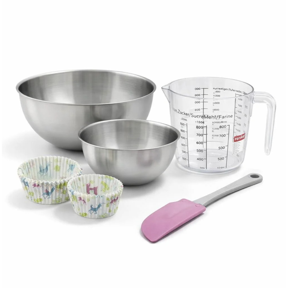 Set de 54 ustensiles de pâtisserie moules à muffins bol spatule de pâtisserie et verre doseur Zenker Smart Pastry