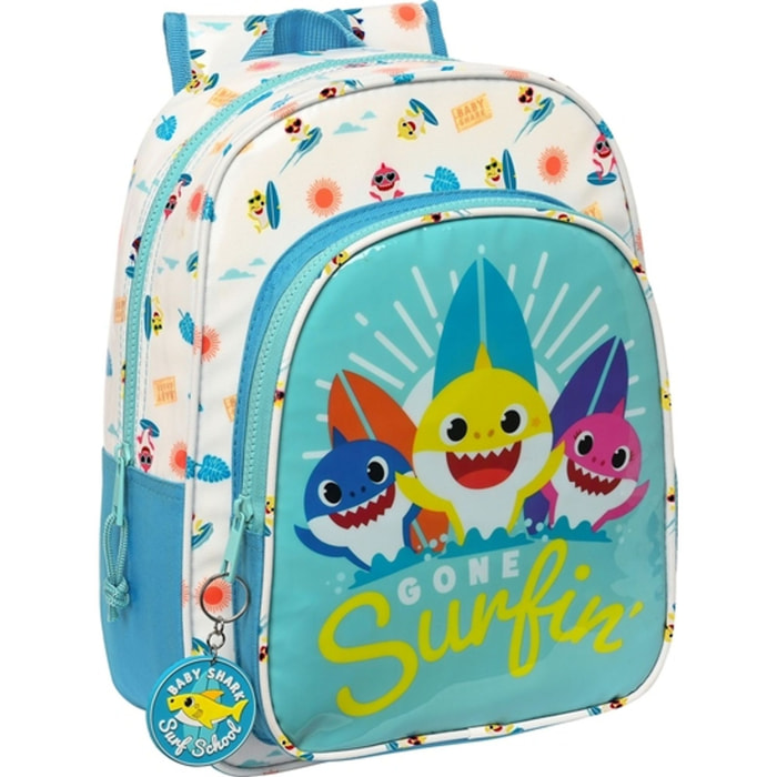 Mochila infantil adapt.carro baby shark "surfing"