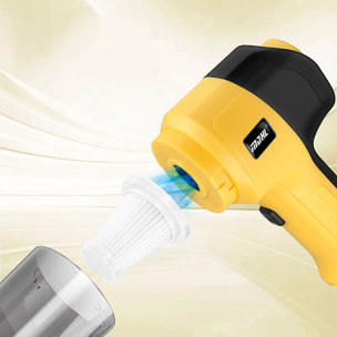 Aspirapolvere e soffiatore a mano 5 in 1. Con una potenza massima di 120W.