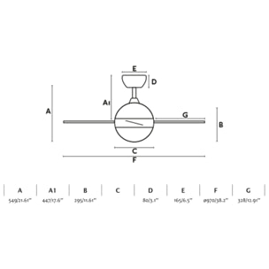 HVAR S Ventilateur blanc