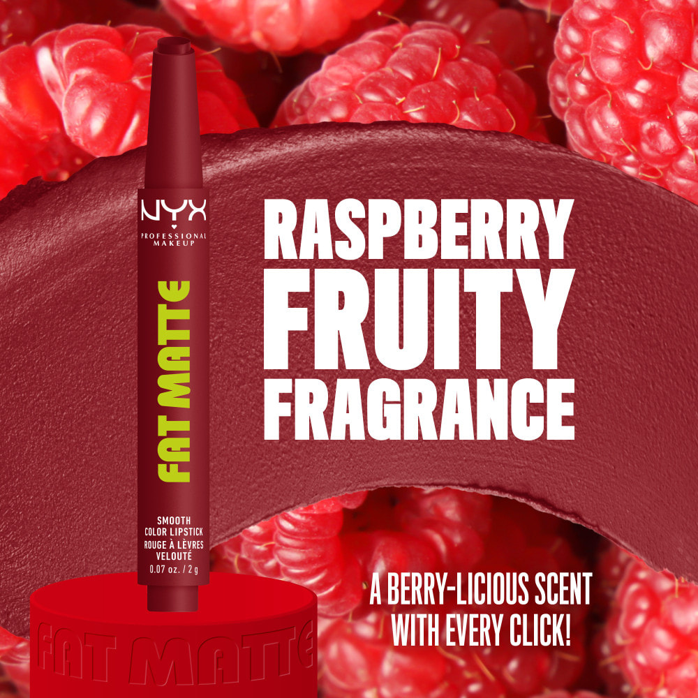 NYX Professional Makeup Fat Matte Rouge à Lèvres Mat Crémeux Berry Smooth