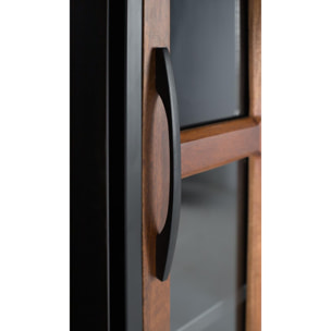 Vitrina de Madera de Mango 90 Cm Estilo Industrial
