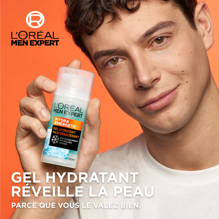 L'Oréal Paris Men Expert Hydra Energetic Gel Hydratant Maxi Désaltérant 100ml