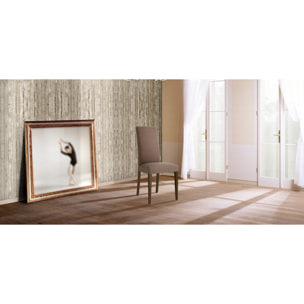 Tomasucci Ensemble de 2 chaises LELLA en tissu CAFFELATTE