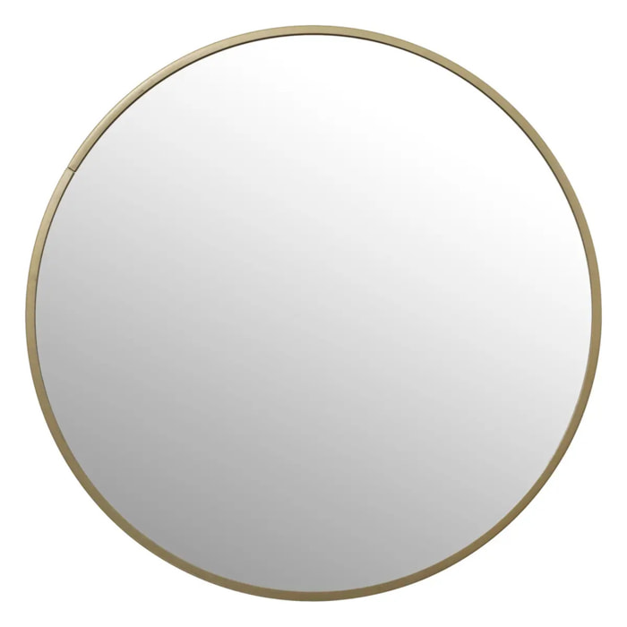 Miroir rond "Alice" D38cm or