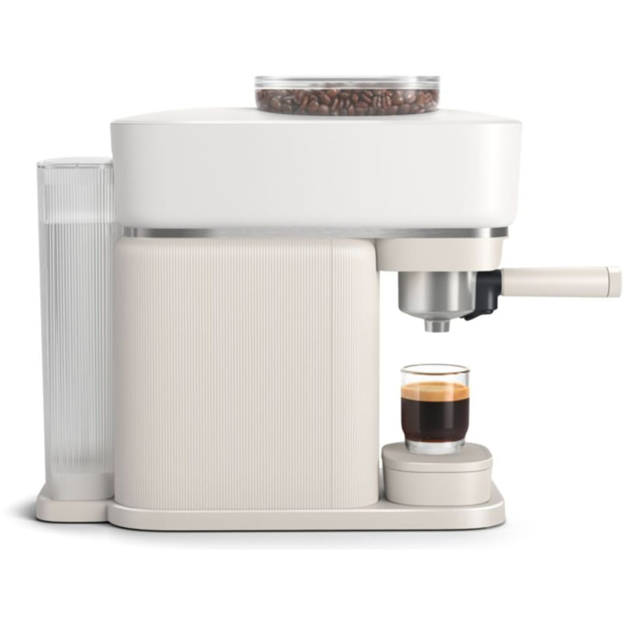 Machine à expresso PHILIPS Baristina BAR300/00 cafetière à grain Blanche