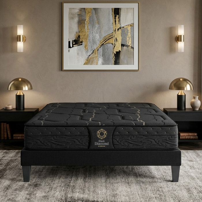 Matelas Hybride Black Diamond | Ressorts + Accueil Memoire de forme