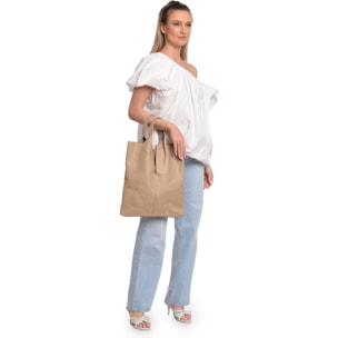 Shopper Anna Luchini Beige